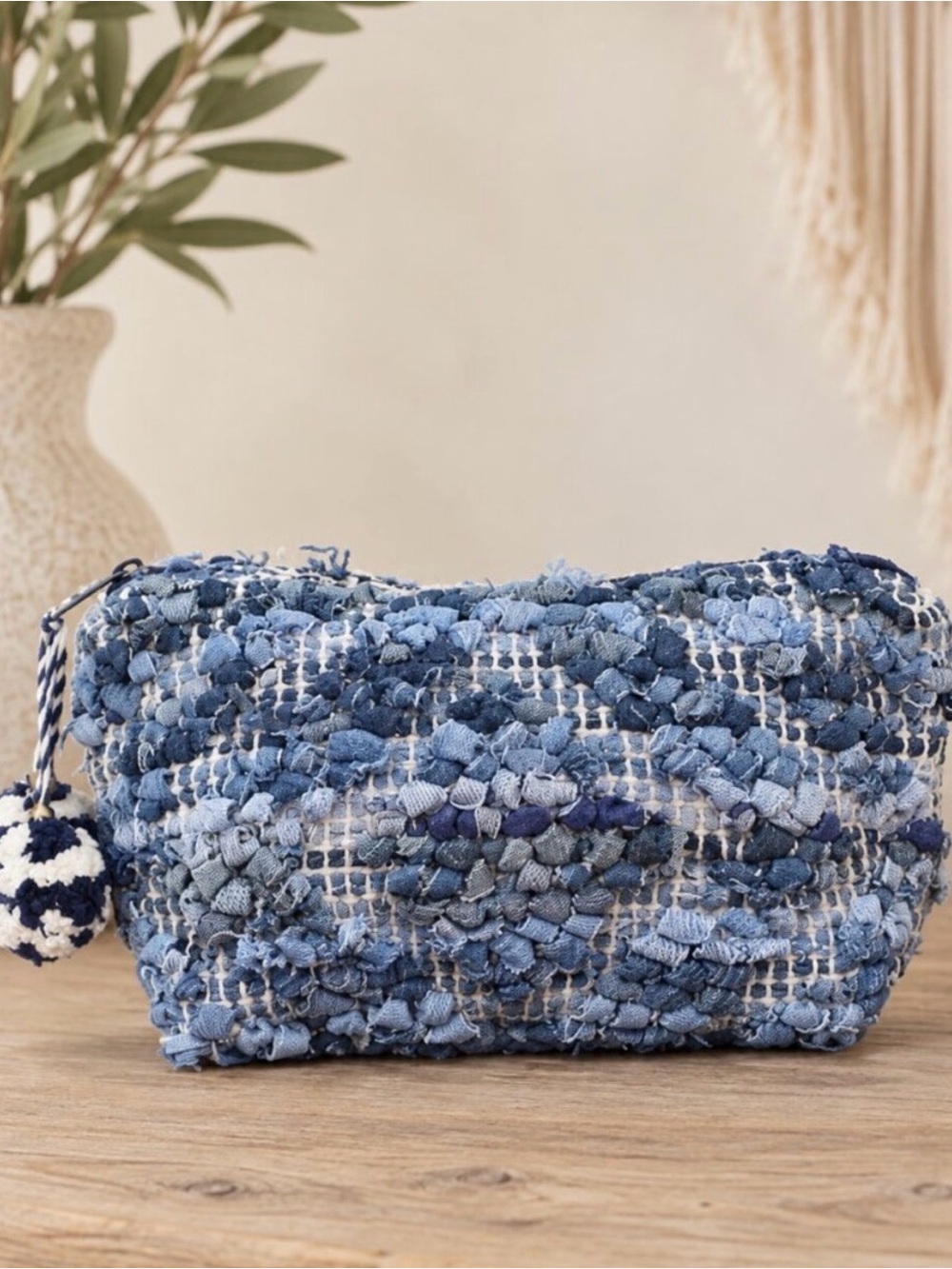 Lovestitch Denim Cosmetic Pouch
